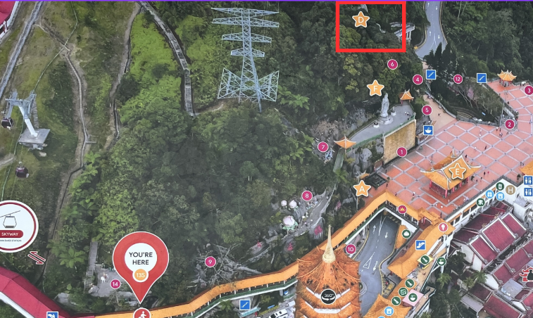 チン・スウィー・ケーブ・テンプルMAP